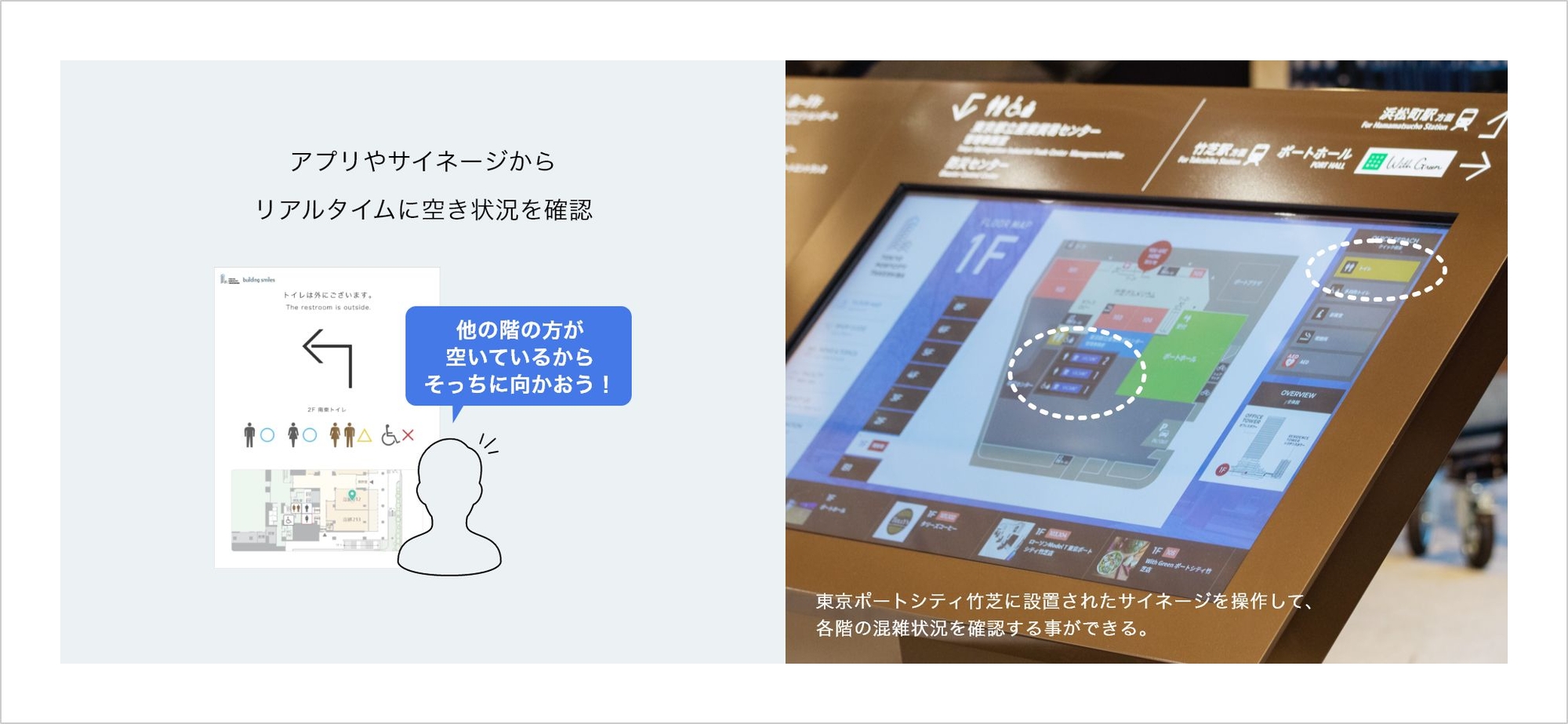 待ち時間を軽減してストレスフリーなトイレ利用を